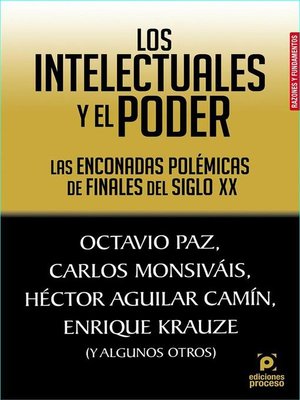 cover image of Los intelectuales y el poder
